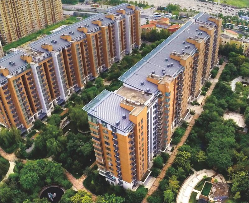 金鳳區(qū)長城中路保障性住房家用燃氣壁掛爐應(yīng)用案例效果